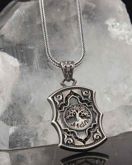 Lebensbaum Halskette 925 Sterling Silber