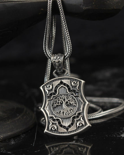 Lebensbaum Halskette 925 Sterling Silber