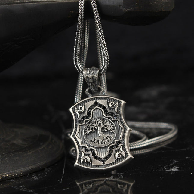 Lebensbaum Halskette 925 Sterling Silber