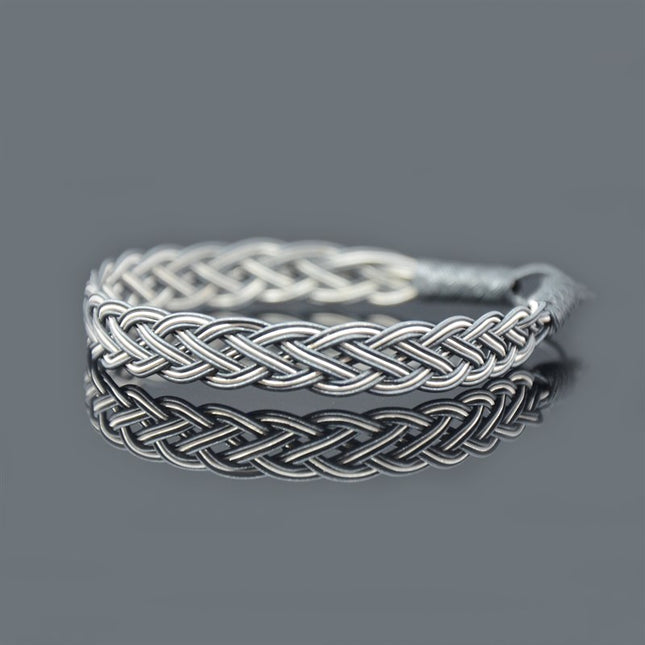 Royal Braid, Black & White Love, Unisex Bracelet