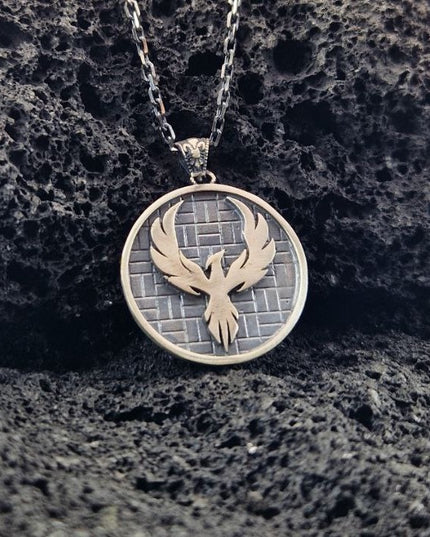Phönix Halskette Halskette 925 Sterling Silber