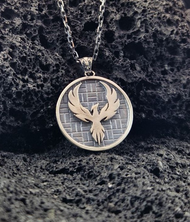 Phönix Halskette Halskette 925 Sterling Silber