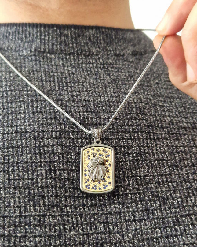 Adler Halskette 925 Sterling Silber mit Zirkon