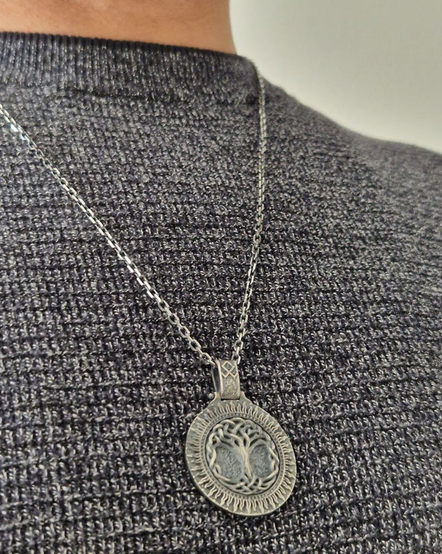 Lebensbaum Halskette 925 Sterling Silber
