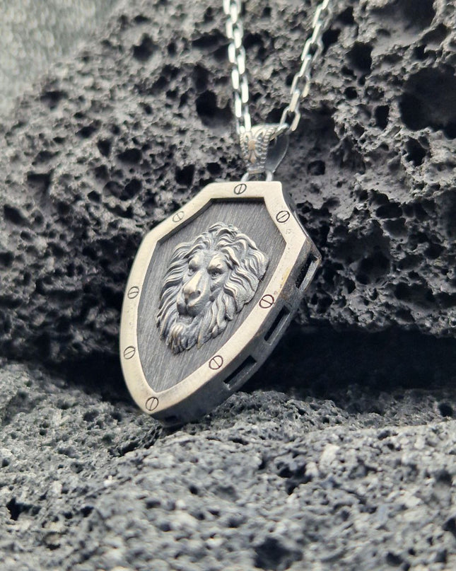Löwe Halskette Halskette 925 Sterling Silber