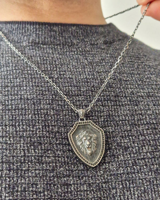Löwe Halskette Halskette 925 Sterling Silber