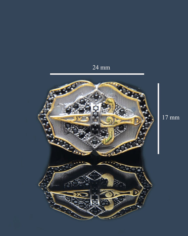 Premium Sword Ring Silber Herrenring