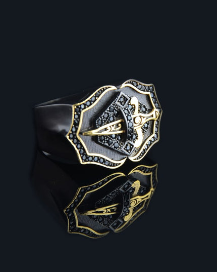Premium Sword Ring Silber Herrenring