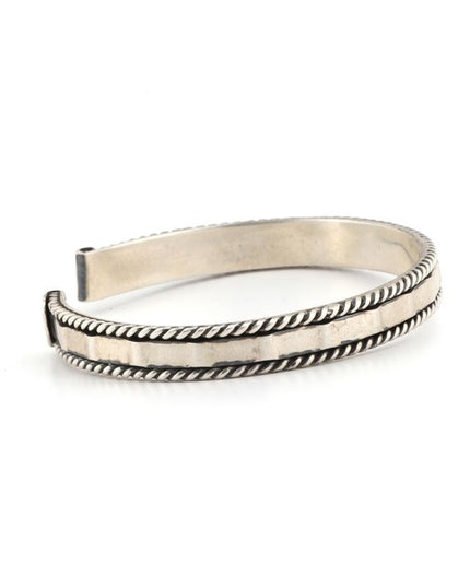 Massiv 925 Silber Unisex Handgemachter Armreif Bangle