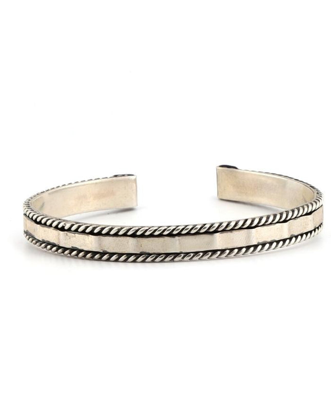 Massiv 925 Silber Unisex Handgemachter Armreif Bangle